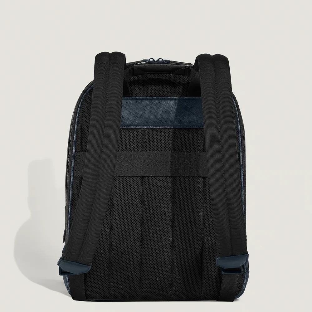 Montblanc - Zaino Medio - Pelle Sartorial - Blu/Nero