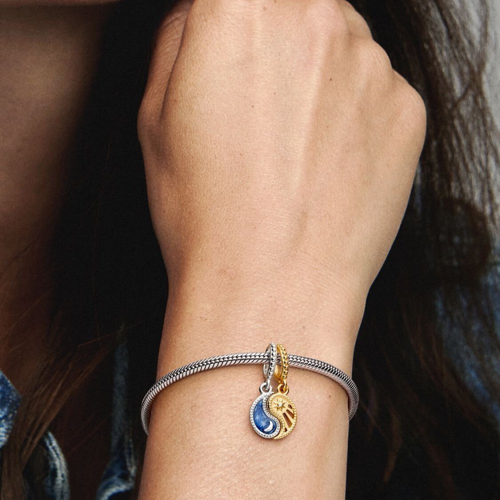 Charm Pendente Sole e Luna Divisibile
