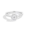 Recarlo - Solitario Halo - Oro Bianco - Diamanti