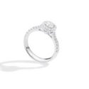 Recarlo - Solitario Halo - Oro Bianco - Diamanti