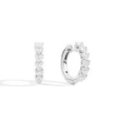 Recarlo - Orecchini A Cerchio - Oro Bianco - Diamante
