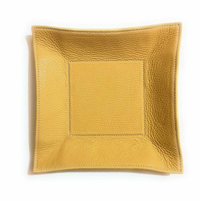 SVUOTATASCHE IN PELLE NATURALE E METALLO 20X20CM - RITO