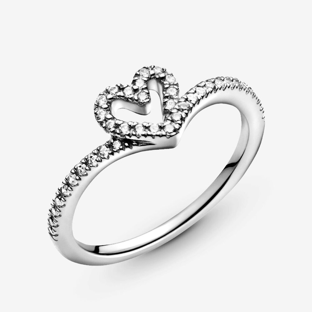 Anello Cuore Desiderio Scintillante