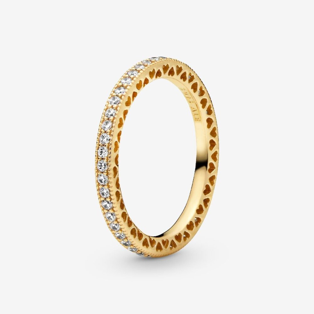 Anello Cuori scintillante