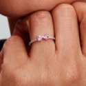 Anello Fiocco Luminoso Rosa
