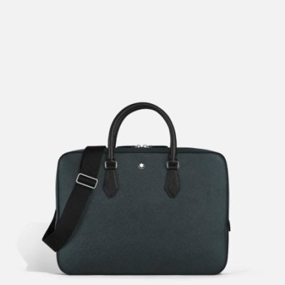 Montblanc - Portadocumenti Sottile - Pelle Blu