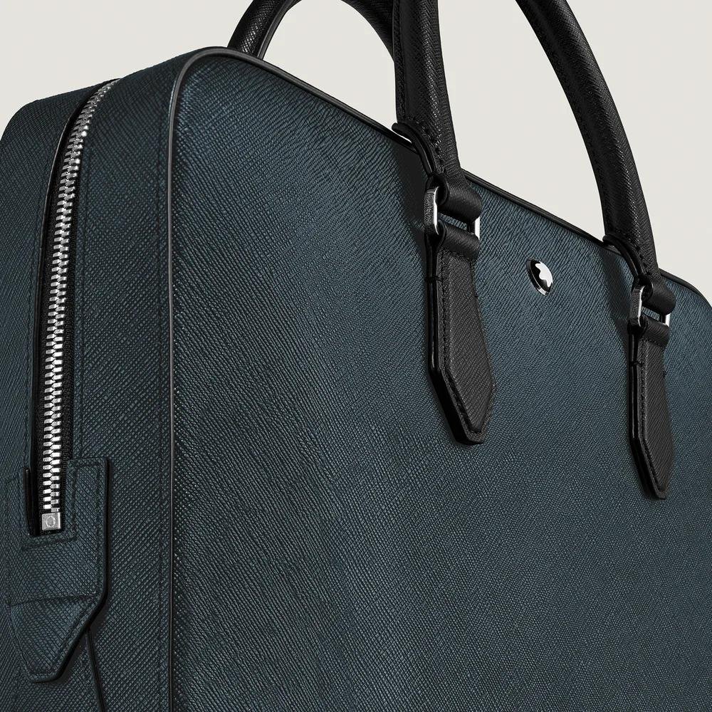 Montblanc - Portadocumenti Sottile - Pelle Blu