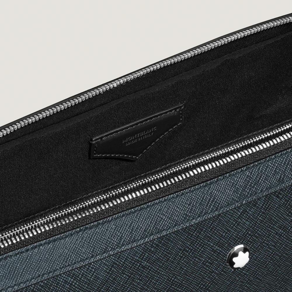 Montblanc - Portadocumenti Sottile - Pelle Blu