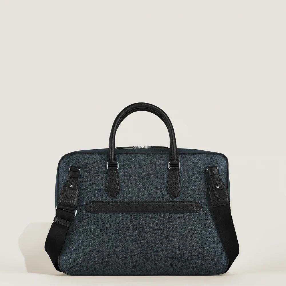 Montblanc - Portadocumenti Sottile - Pelle Blu