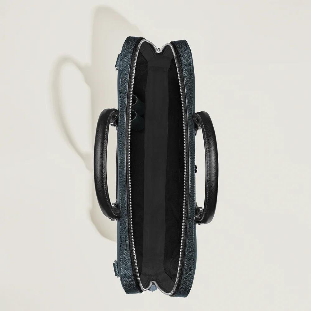 Montblanc - Portadocumenti Sottile - Pelle Blu