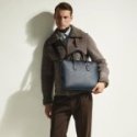 Montblanc - Portadocumenti Sottile - Pelle Blu