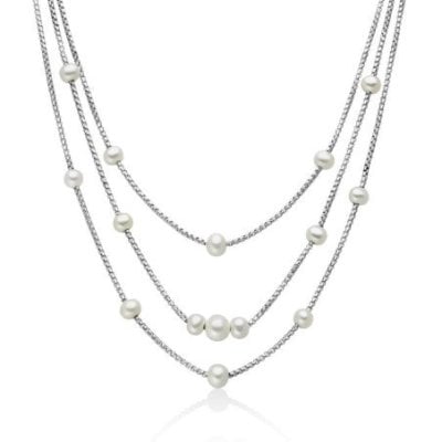 Miluna - Collana Argento - Perle Oriente