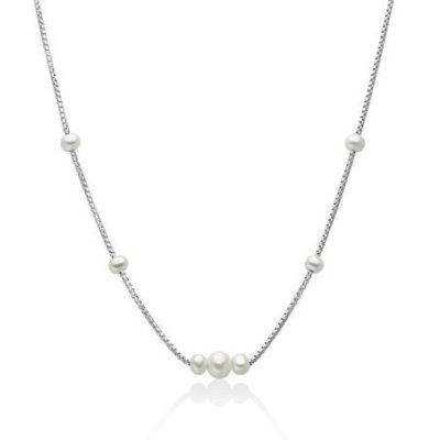 Miluna - Collana Perle Oriente - Argento 925