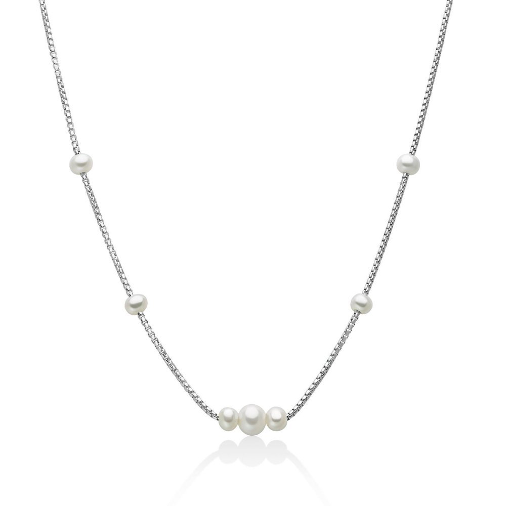 Miluna - Collana Perle Oriente - Argento 925