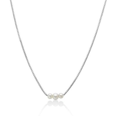 Miluna - Collana In Argento - Perle Oriente