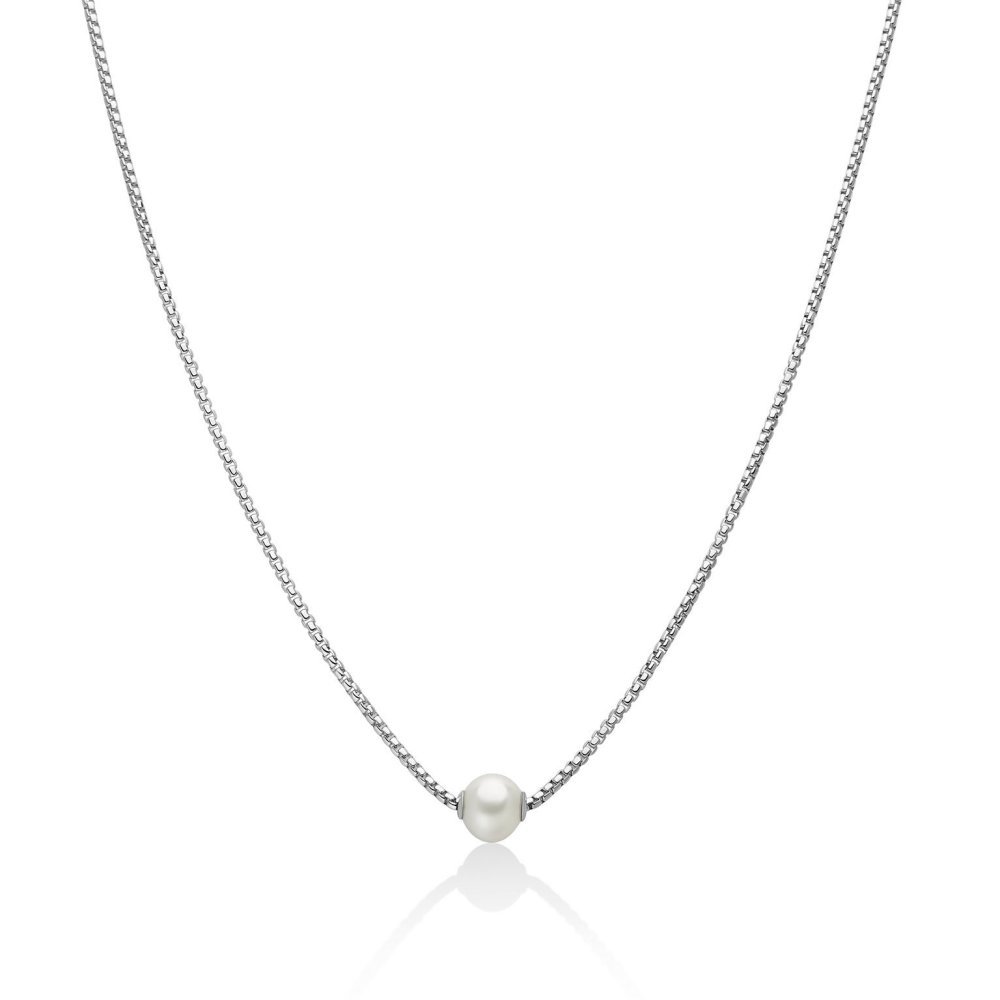 Miluna - Collana In Argento - Perla Oriente