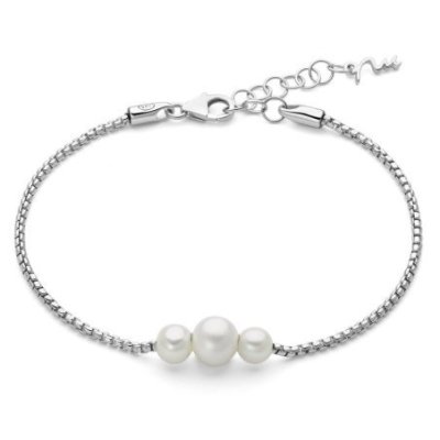 Miluna - Bracciale In Argento - Tre Perle