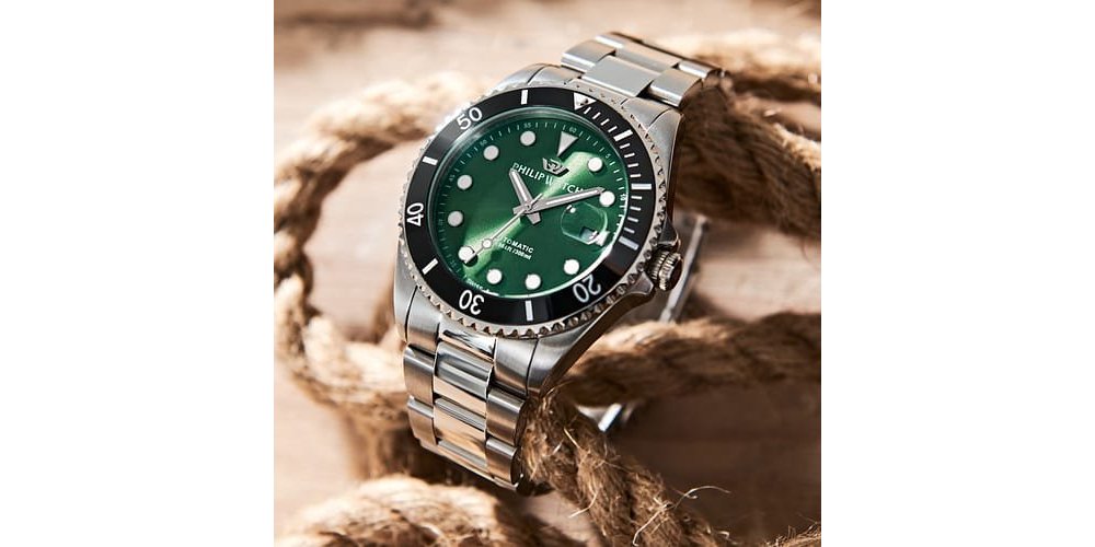 Philip Watch - Caribe Diving - Acciaio - Automatico