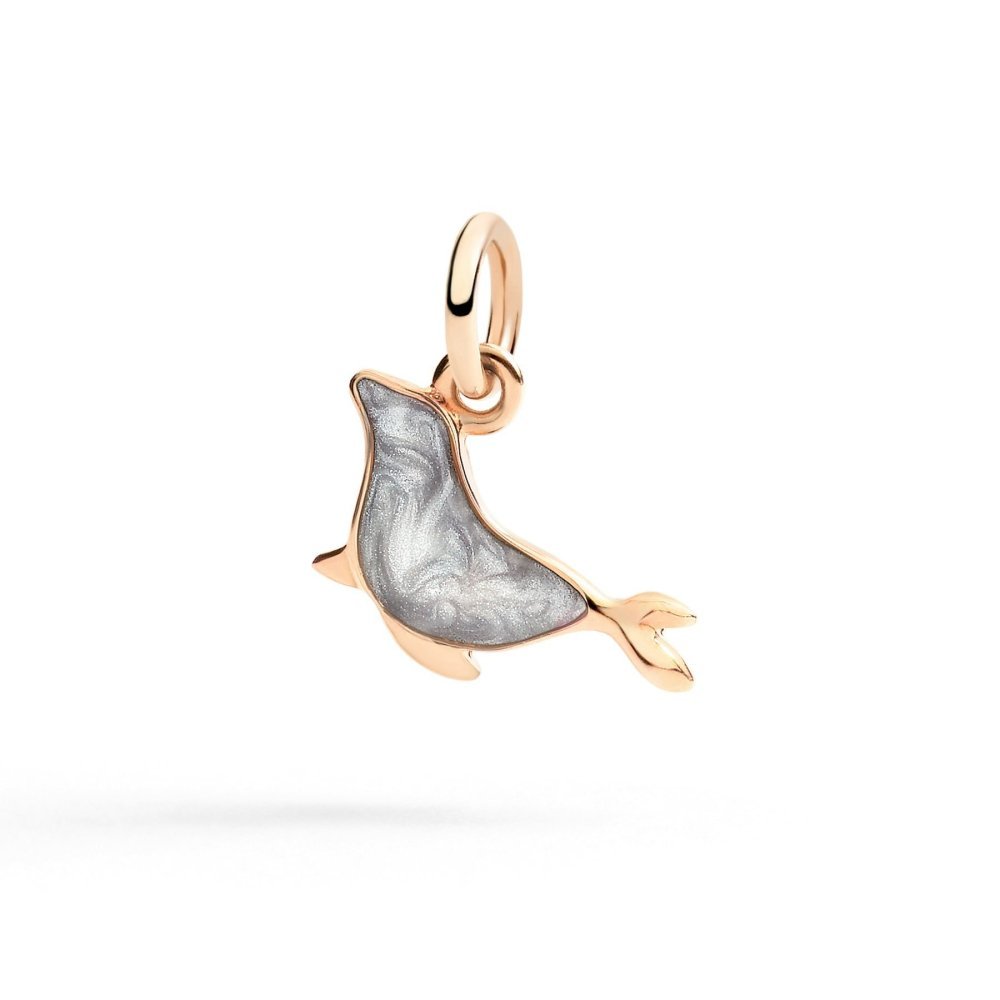 Dodo - Ciondolo Foca - Oro Rosa - Smalto