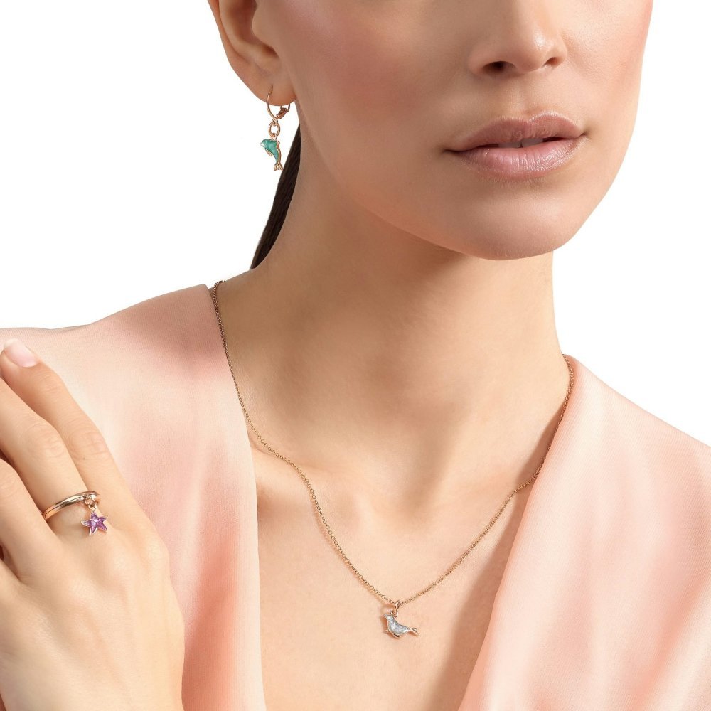 Dodo - Ciondolo Foca - Oro Rosa - Smalto