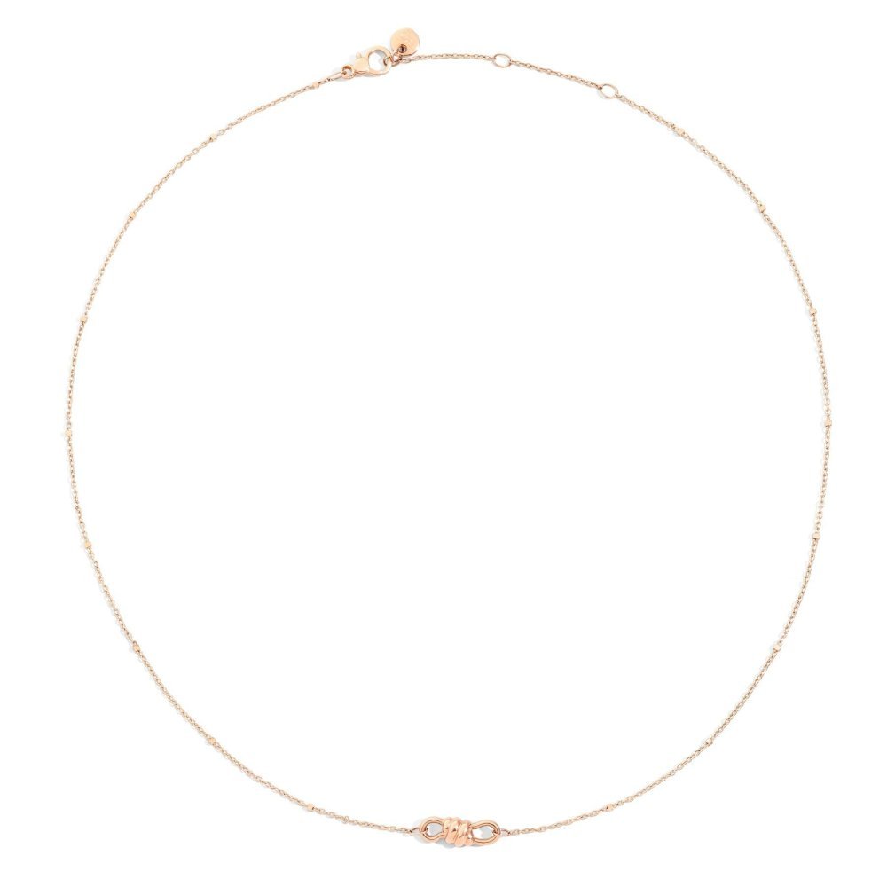 Dodo - Collana Chocker Nodo - Oro Rosa