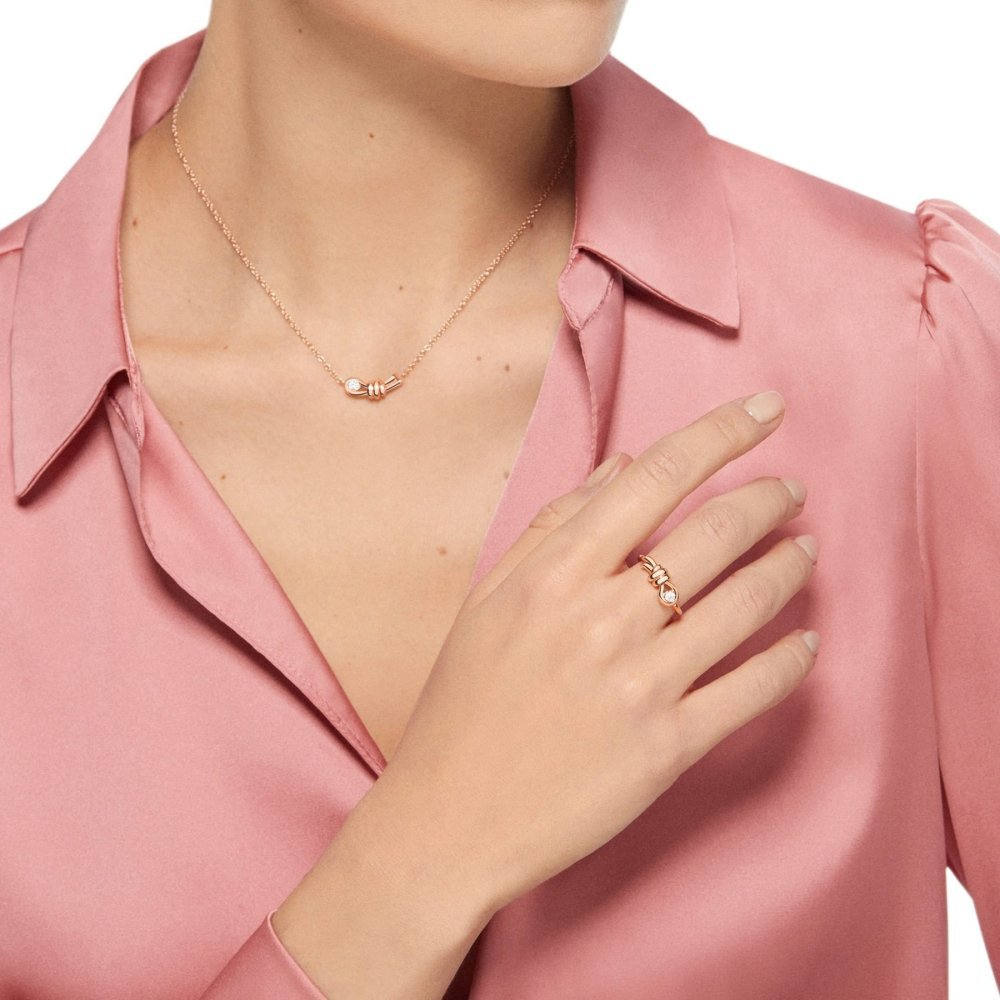 Dodo - Collana Nodo - Oro Rosa - Diamante