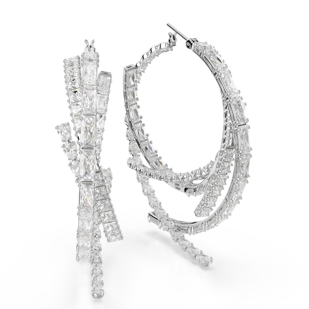 Swarovski - Orecchini Matrix - Zirconia - Rodio