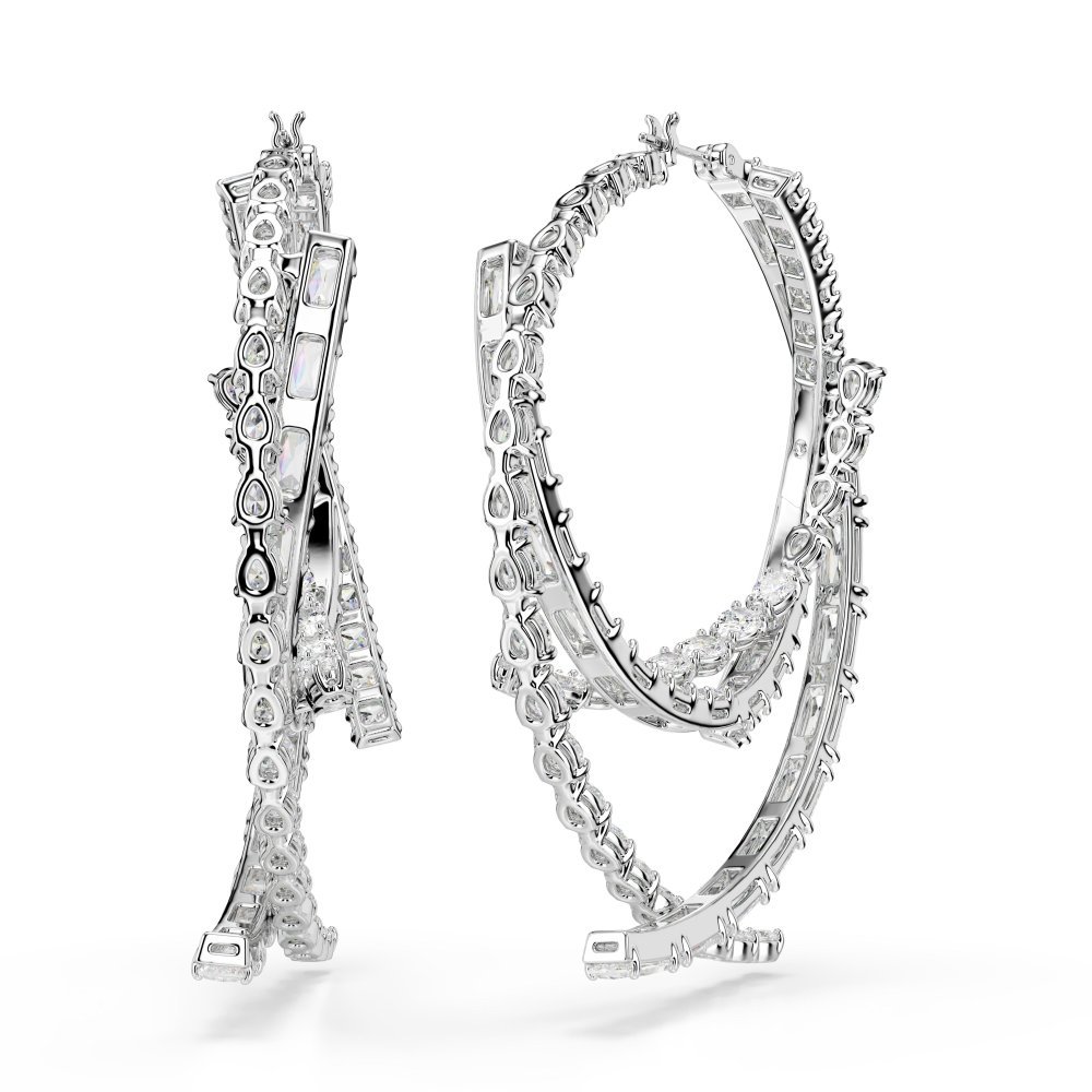 Swarovski - Orecchini Matrix - Zirconia - Rodio