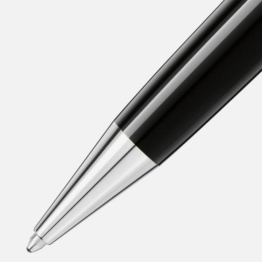 Montblanc - Penna Meisterstück - Resina Nera - Platino