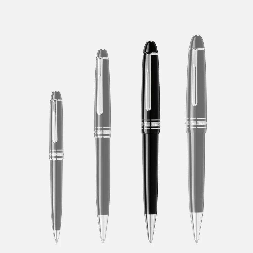 Montblanc - Penna Meisterstück - Resina Nera - Platino