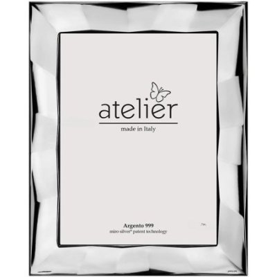 Atelier - Portafoto Mila - Argento Laminato - Retro Legno