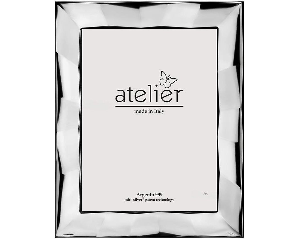 Atelier - Portafoto Mila - Argento Laminato - Retro Legno