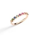 Dodo - Anello Bollicine - Oro Rosa - Pietre Colorate