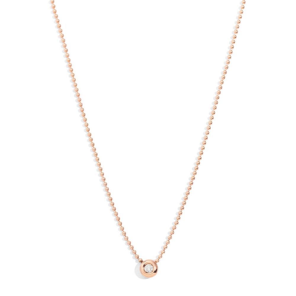 Dodo - Collana Bollicine - Oro Rosa - Diamante