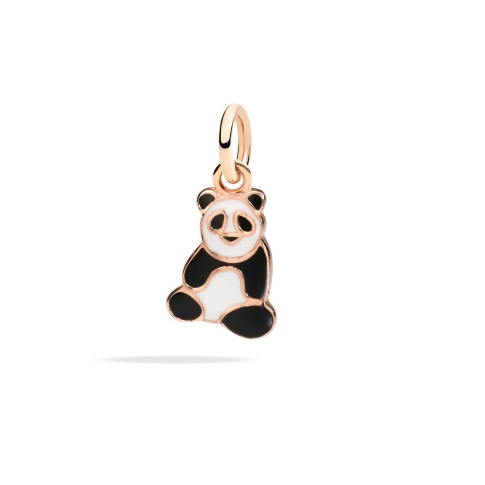 Dodo - Ciondolo Panda - Oro Rosa - Smalto