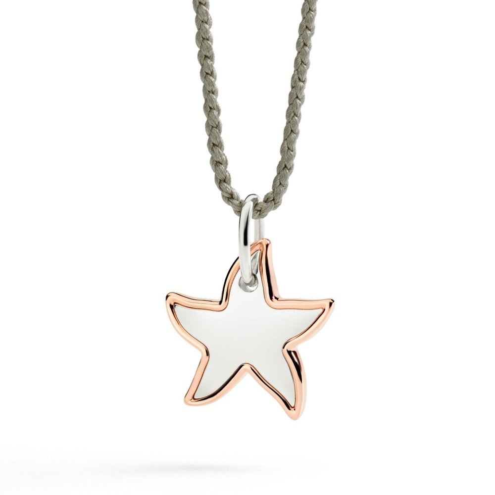 Dodo - Ciondolo Xl Stellina - Oro Rosa - Argento