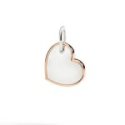 Dodo - Ciondolo Xl Cuore - Oro Rosa - Argento