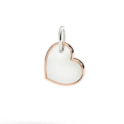 Dodo - Ciondolo Xl Cuore - Oro Rosa - Argento