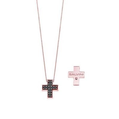 Salvini - Collierino In Oro Rose - Diamante Rotondo