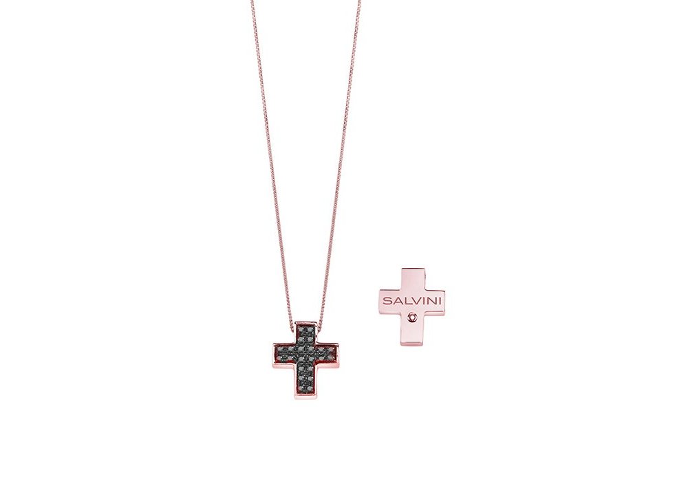 Salvini - Collierino In Oro Rose - Diamante Rotondo