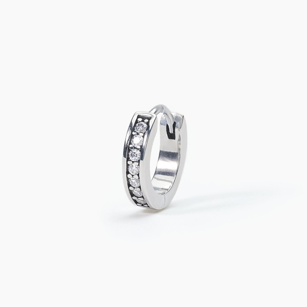 Mabina - Orecchino A Cerchio - Argento - Zirconi