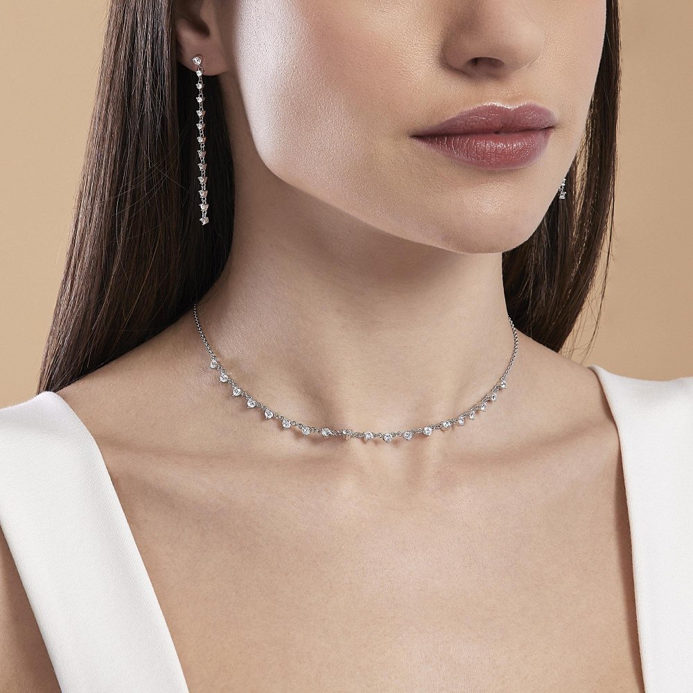 Mabina - Girocollo Long Night - Argento - Zirconi Mabina - Girocollo Long Night - Argento - Zirconi