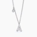 Mabina - Girocollo Lettera 'A' - Argento - Zirconi Mabina - Girocollo Lettera 'A' - Argento - Zirconi