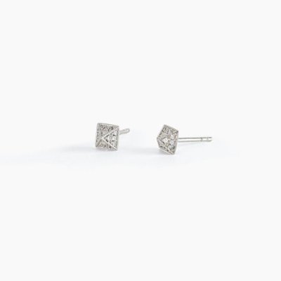 Mabina - Orecchini Borchia - Argento 925 - Zirconi