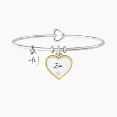 Kidult - Bracciale Zia - Acciaio - Cristallo