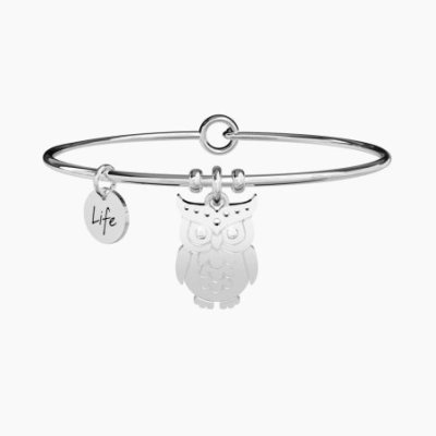 Kidult - Bracciale Rigido Con Gufo - Intuito
