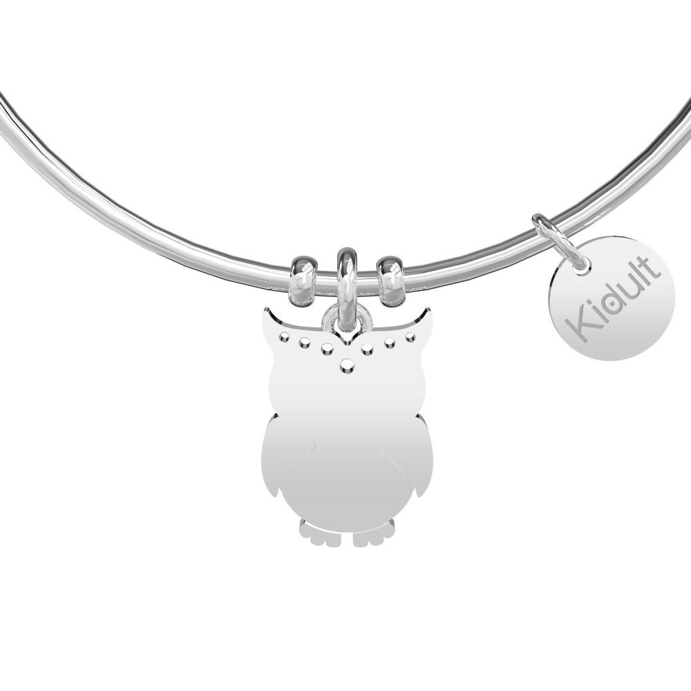 Kidult - Bracciale Rigido Con Gufo - Intuito