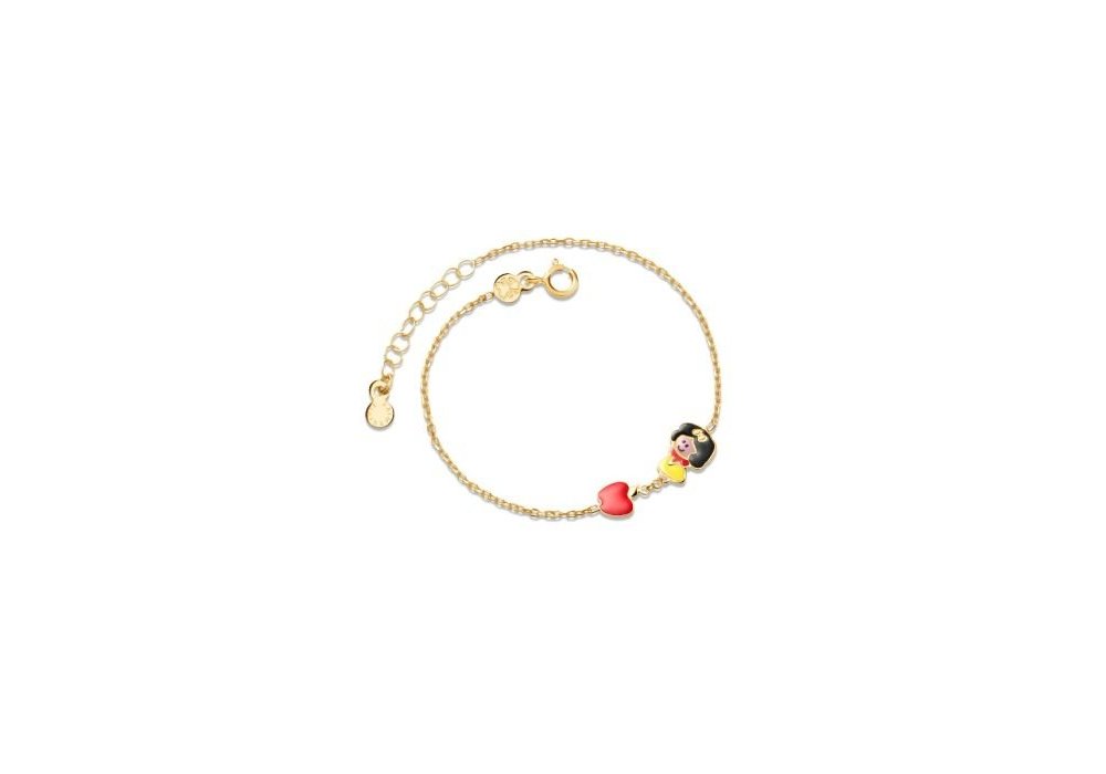Le Bebe' - Bracciale Fiabe - Oro Giallo - Biancaneve