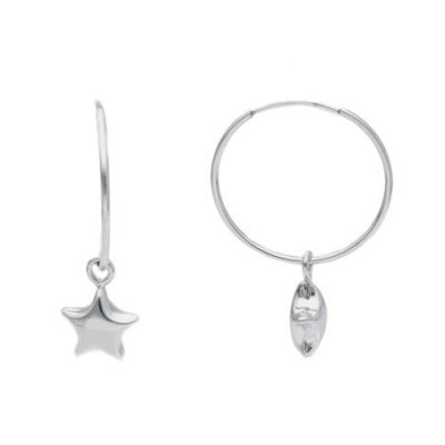 Songa Antonio - Orecchini Pendenti - Oro Bianco 18 Ct