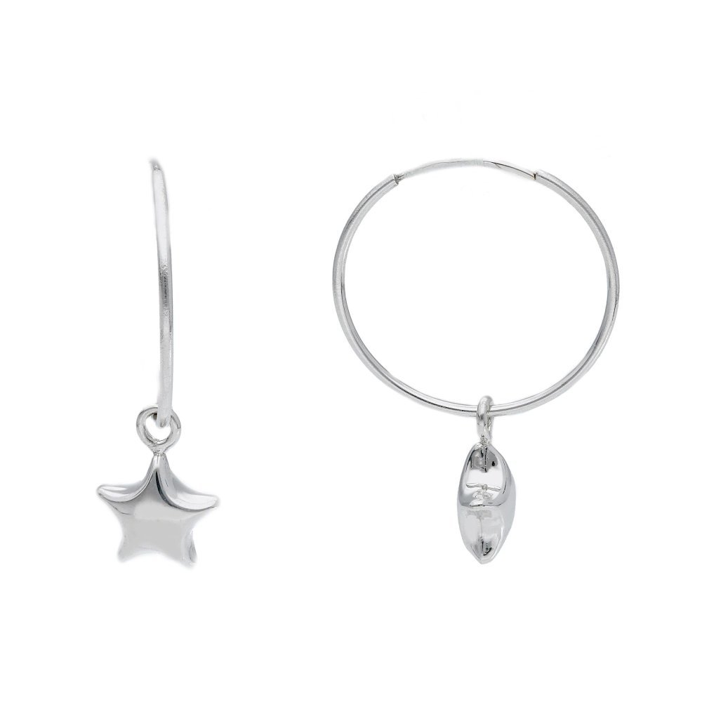 Songa Antonio - Orecchini Pendenti - Oro Bianco 18 Ct